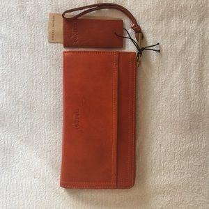 New brown leather Margot wallet
